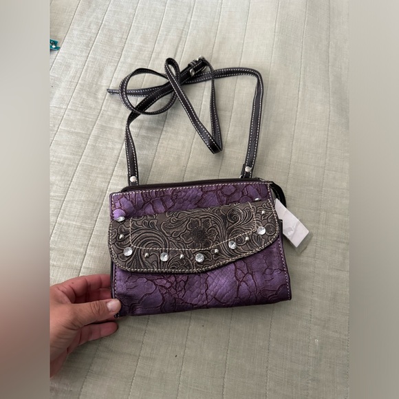Small purple Western style Purse - Picture 4 of 4